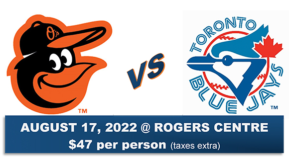 Last Chance to Order Tickets for Blue Jays Game on August 17 