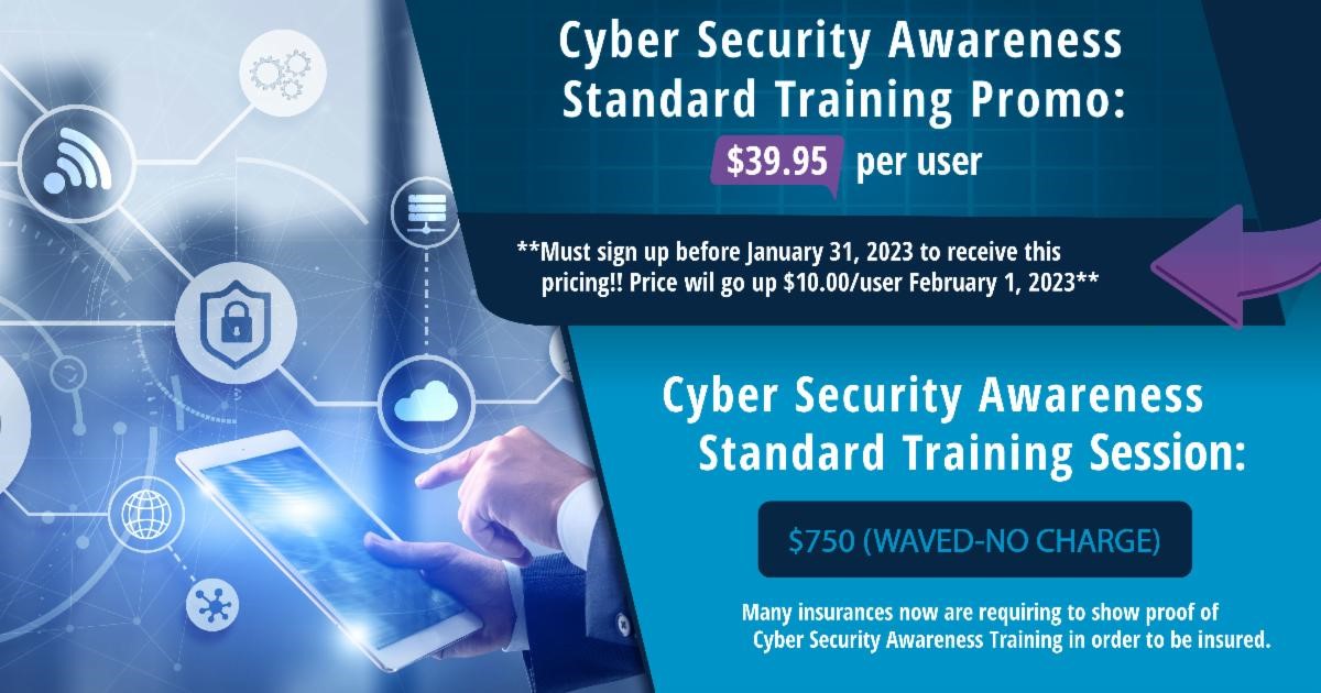 Sign Up before January 31st for Special Promo on Cyber Security Awareness Training