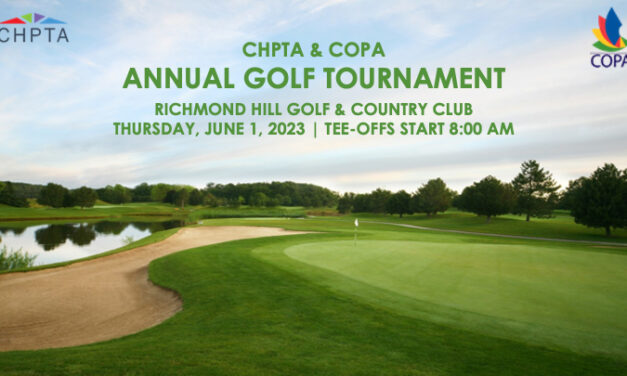 Register Now for CHPTA/COPA Ontario Golf Tournament on June 1st