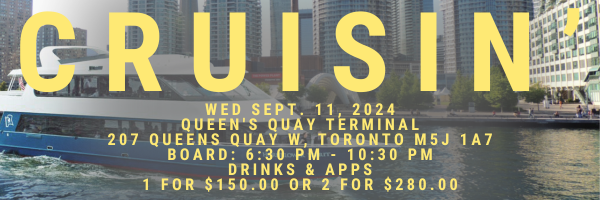 Last Call for Next Wednesday’s CHPTA/COPA Toronto Boat Cruise (Sept 11) 
